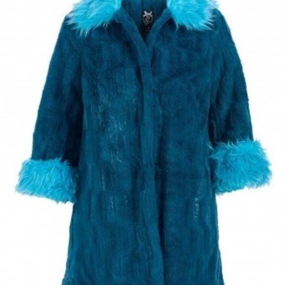 Iron Fist Jackets & Blazers - Iron Fist Blue Tiger & Bunny Fur Coat M New
